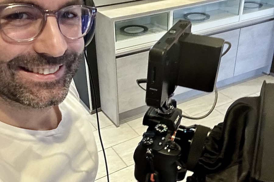 Videograf Dinslaken – Matthias Skaletz bei einer Unternehmensproduktion