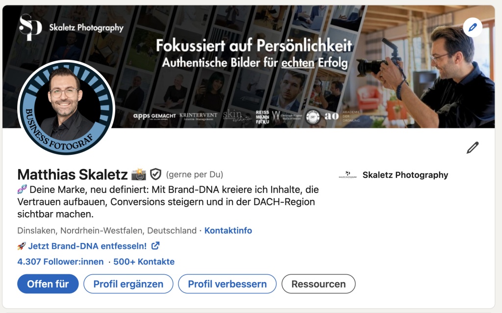 Das linkedin profil richtig bearbeiten
